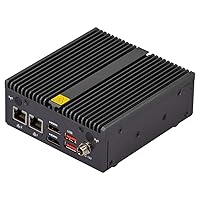 GigaIPC QBiX-EHLA6412-A1 Elkhart Lake J6412 Quad Core Fanless Mini PC, Dual LAN, Dual HDMI