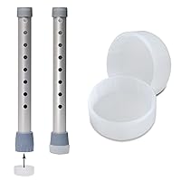 Days Walker Glide Caps, Pack of 4, Tips for Days Walkers to Help Smoothly Walk on Indoor or Flat Outdoor Surfaces or Carpet, Mobility Aid Accessory for Elderly, Handicapped, and Disabled users