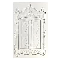 Window Door House Silicone Mold For DIY Fondant Mold Chocolate Handmade Mold Lace Door And Window Pillars Mold Craft Cake Baking Mold Silicone