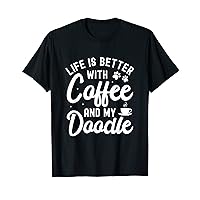 Goldendoodle Dog Owner Coffee Lovers White Golden Doodle T-Shirt