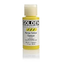 Golden Fluid Acrylic Paint 1 Ounce-Hansa Yellow Opaque