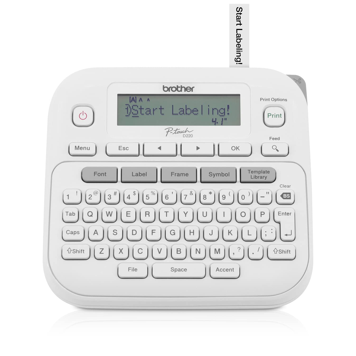 Brother P-Touch PTD220 Home/Office Everyday Label Maker | Prints TZe Label Tapes up to ~1/2 inch