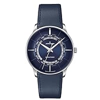 JUNGHANS Meister Worldtimer 027/3010.02 Men's Automatic Watch with Leather Strap, Strap.