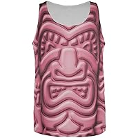 Old Glory Tiki God Pink Face Luau All Over Mens Tank Top Multi SM