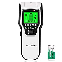 Stud Finder Wall Scanner 5 in 1 Stud Detector with Intelligent Microprocessor Chip and HD LCD Display, Battery for Wood Metal and AC Wire Detection,HD LCD Display and Audio Alarm
