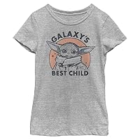 STAR WARS Mandalorian Galaxy Baby Girls Short Sleeve Tee Shirt