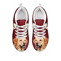 Women's Sneakers - All Dog Halloween Print Women's Casual Running Shoes (Choose Your Breed) (12, Labrador Retriever)