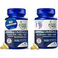 QWELL Omega 3 + Vegan Prenatal DHA Duo