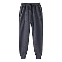 Mens Casual Pants,Plus Size Baggy Pant Solid Drawstring Fashion Stretch Elastic Waist Trousers with Pocket