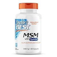 MSM with OptiMSM, Joint Support, Immune System, Antioxidant and Protein-Building Role, Non-GMO, Gluten Free, 1000 mg, 180 Caps (DRB-00064)