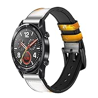 CA0300 Beer Glass Leather & Silicone Smart Watch Band Strap for Wristwatch Smartwatch Smart Watch Size (22mm)