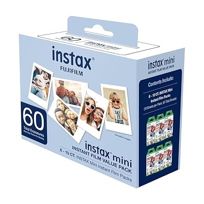 FUJIFILM Instax Mini Instant Film Value Pack - 60 Photos