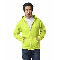 Gildan Unisex adult Fleece Zip Hoodie Sweatshirt, Style G18600, Multipack