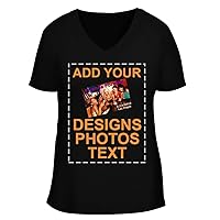 Custom Personalized Bella Women's V-Neck Tee - Printed Image & Text - Your Design Here