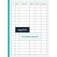 Large Print Checkbook Register: Checking Account / Personal Check Book Transaction Ledger | Big Format / Size Large Print Checkbook Register: Checking Account / Personal Check Book Transaction Ledger | Big Format / Size Paperback
