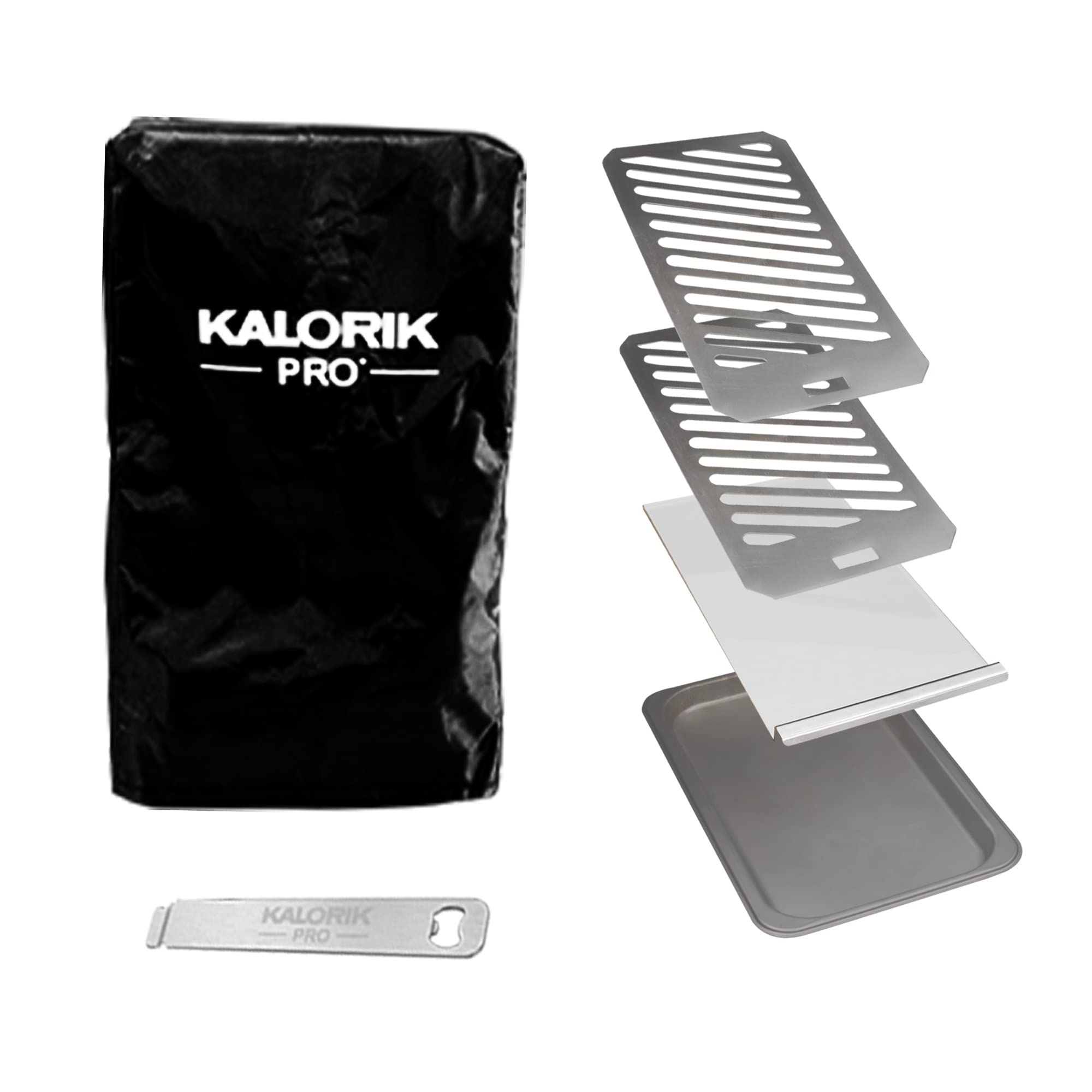 Kalorik® Professional Electric Smokeless Indoor Grill, Restaurant Quality 1500°F Searing, Premium Steak House Style with Perfect Caramelization, Digital LCD Display, Time & Temperature Control, 6 Accessories, 1600W, Easy Clean, Stainless Steel