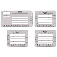 Envelope Addressing Guide Stencil Template Set, BENBO 4 Styles Lettering Envelope Addressing Stencil for Making Card