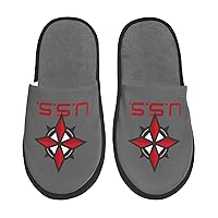 Resident Umbrella Evil Corp Symbol Slippers Furry Slippers Woman Mans Comfortable Slippers Indoor Flat Fuzzy Shoes