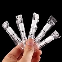 20 Pcs Reusable Cigarette Filters Tips Cleaning Clear Reduce Tobacco Smoke Tar Holder Without Changing The Draw or Flavor of Your Cigarettes