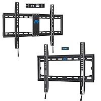 Mounting Dream Fixed TV Wall Mount Bundle, MD2163-K TV Mount for 42-70 Inch TVs, Fits 16, 18, 24 inch Studs, VESA 600x400mm and MD2361-K Low Profile TV Wall Mount for 32-55 inch TV VESA 400x400mm, Fit