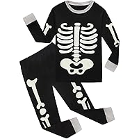 Cotton Long Sleeve Boys Halloween Pajamas Toddler Boys Holiday Pjs