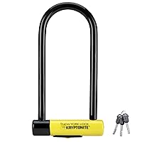 New York LS Bike U-Lock, Heavy Duty Anti-Theft Security Bicycle Lock Sold Secure Gold, 16mm Long Shackle with Keys, Ultimate Security Lock for Bicycles E-Bikes Scooters