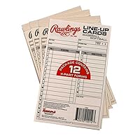 Rawlings System-17 Baseball & Softball Line-Up Cards