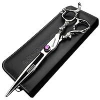 6/7/9 inch Professional Hair Cutting Thinning Scissors Barber Shears Hairdressing Salon Set (7 inch flat)