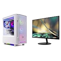 Skytech Gaming Archangel Gaming PC Desktop – AMD Ryzen 5 7600X 4.7 GHz, NVIDIA RTX 4060 Ti & Acer SB272 EBI 27
