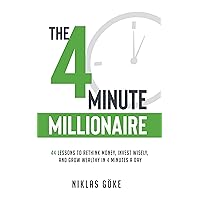 The 4 Minute Millionaire: 44 Lessons to Rethink Money, Invest Wisely, and Grow Wealthy in 4 Minutes a Day The 4 Minute Millionaire: 44 Lessons to Rethink Money, Invest Wisely, and Grow Wealthy in 4 Minutes a Day Kindle Audible Audiobook Paperback Hardcover
