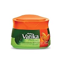 Dabur Vatika Naturals Hair Cream, Natural Moisturizing Hair Cream for Men and Women with All Hair Types - Short, Long, Curly, Dry, or Color-Treated Hair, Scalp Hydrating Moisturizer (210ml, Almond)