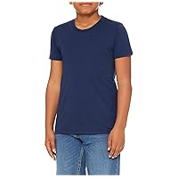 Youth Triblend Short Sleeve Tee Poly Cotton Rayon T-Shirt Crewneck Tee Side Seams Retail Fit T-Shirt for Boys