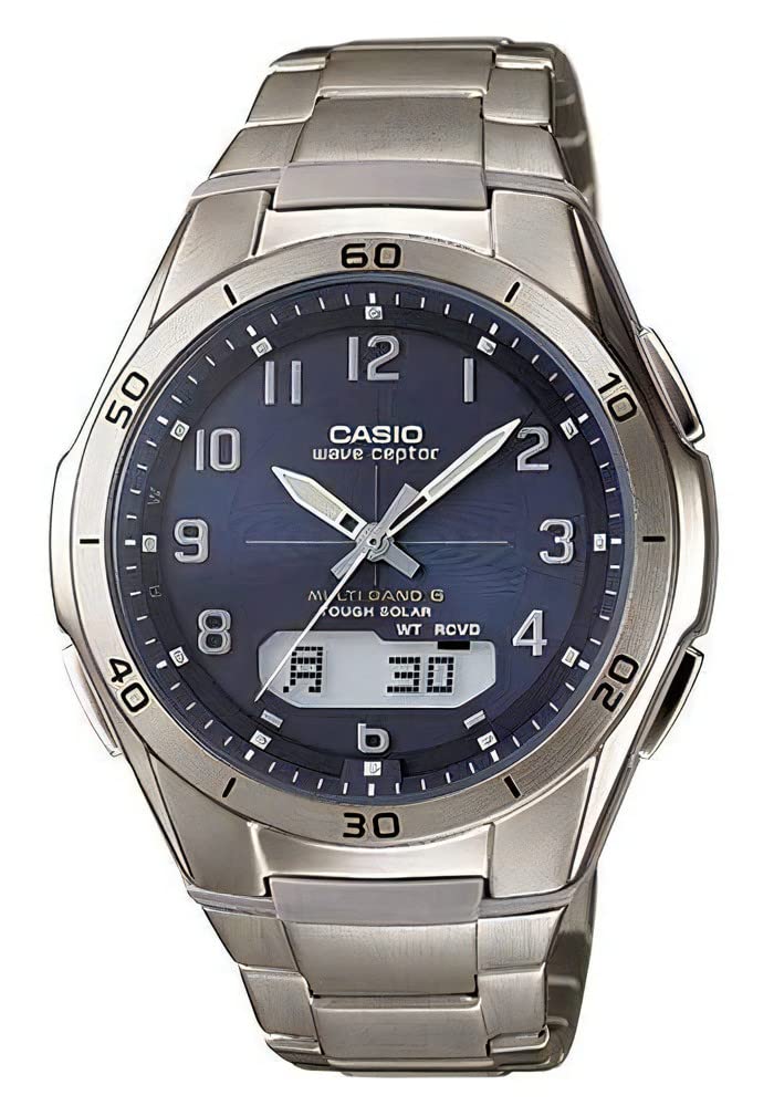 CASIO WVA-M640TD-2AJF Titanium Radio Solar Watch, Mail Order Limited Model, Wave Cepter, Solar Radio, Titanium, Mail Order Limited Men's