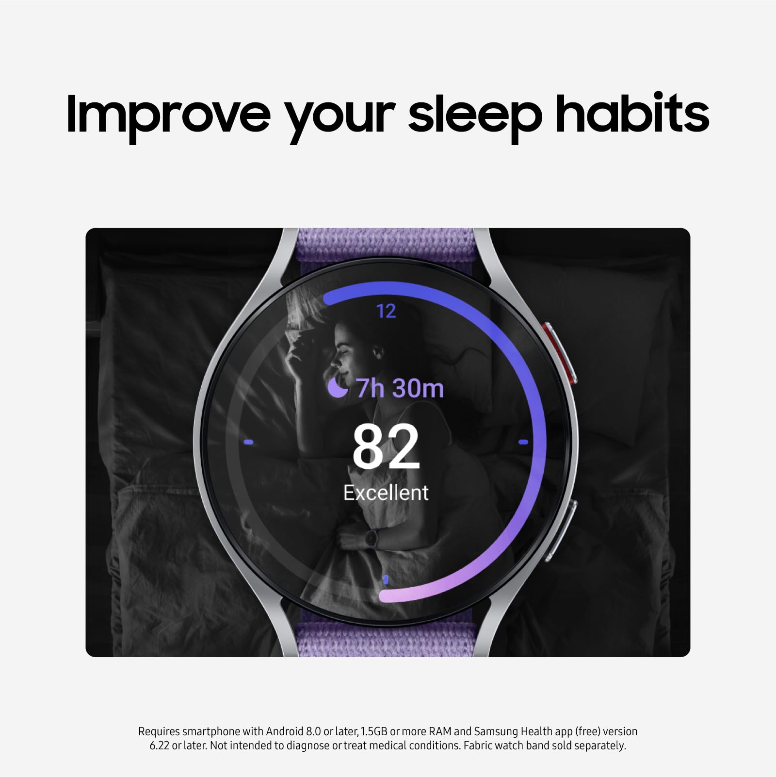 SAMSUNG Galaxy Watch 6 Bespoke Edition 40mm Exclusive Bluetooth Smartwatch, Health, Fitness, Sleep, Heart Rate Tracker, Improved Battery, Sapphire Crystal Glass, US Version, Graphite Sport Band, Mint