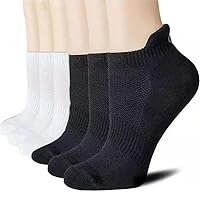 BUENOS NINOS Ankle Socks For Women Thin Athletic Running Low Cut No Show Socks With Tab 6 Pairs