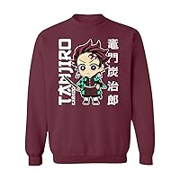 Tanjiro Kid Slayers Anime Manga Demon Unisex Sweatshirt Crewneck Sweater