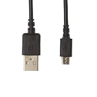 Kingfisher Technology - 2m Black USB Charger Charging Power and Data Sync Cable Adaptor (22AWG) Compatible with Garmin BMW Motorrad Navigator VI GPS SatNav