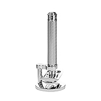 MÜHLE EDITION Chrome 2-Piece Shaving Set - Classic Closed Comb R89 Safety Razor & Razor Stand – Safety Razor Kit for Men, Shaving Razor, Straight Razor Shaving Kit for Men