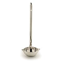 RSVP International Endurance Canning Collection Non-Reactive 18/8 Stainless Steel, Dishwasher Safe, Ladle, 13-1/2