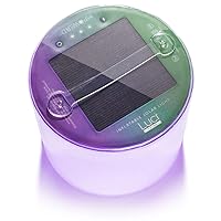 MPOWERD Luci Color: Solar Inflatable Lantern with 8 Vivid Color Options, 15 Lumens LEDs, Sparkle Finish, Lasts Up to 6 hrs, Rechargeable Battery via Solar, Waterproof, Indoor/Outdoor Decorating