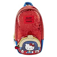 Loungefly Sanrio Hello Kitty 50th Anniversary Coin Bag Metallic Stationery Mini Backpack Pencil Case