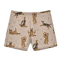 Dog Boys Swim Trunks Animal Toddler Boy Swim Boxer Shorts Kid's Swimwear Bathing Suits 3-10T