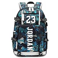 FANwenfeng Basketball Player J-ordan Luminous Backpack Travel Backpack Fans Bag for Men Women (Style 15)