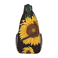Beautiful Sunflower. Sling Bag Crossbody Backpack Sling Backpack Shoulder Bag For Women Men Cycling Hiking Travel