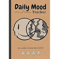 Daily Mood Tracker: Mood Tracker Journal Health & Wellness Diary Emotion tracker - Self care journal - Mental health tracker - Anxiety Tracker