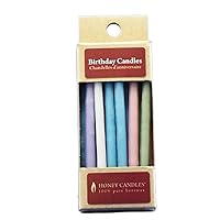 Pure Beeswax Pastel Candles (Set of 10), 20 CT, 10 Piece