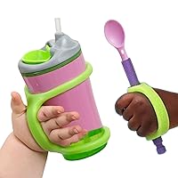 Baby Green Self-Feeding Pack - Sippy Cup Bottle Holder 7.5
