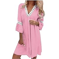 Winter Stylish Ruffle Sleeve Sundress for Women Oversized Club Fitted Comfortable Spandex Dress for Womens