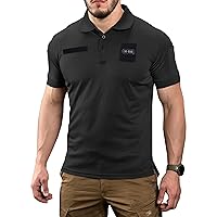 M-Tac Tactical Breathable Polo Shirt - Military Quick Dry Coolmax Short Sleeve T-Shirt for Men