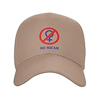 No Ma'Am Funny Dad Hats Mens Gift Baseball Cap Fishing Caps Trucker Hat